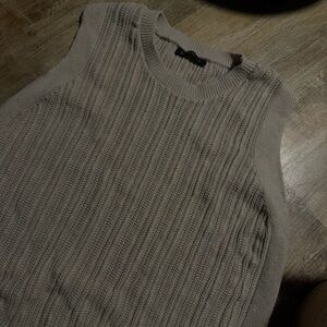 Banana Republic Tan Crewneck Sweater vest
